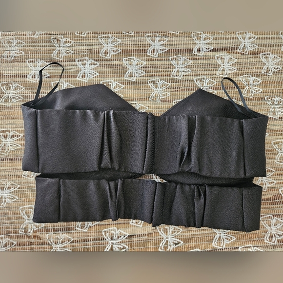 Solace London Black Strapless Top - Picture 2 of 4